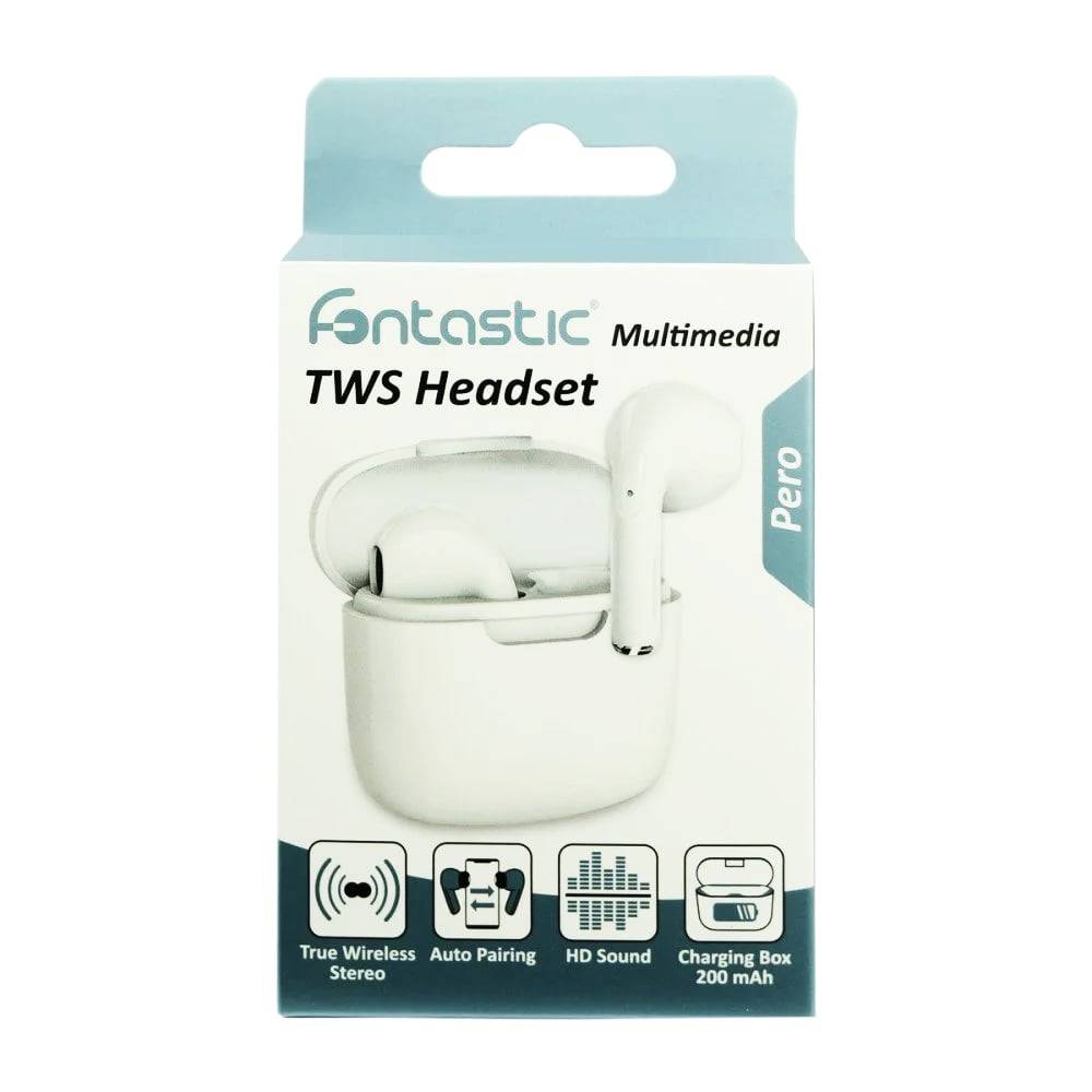 Auricolari Wireless BT v5.1 con Custodia di Ricarica 2 in 1 Bianco-1