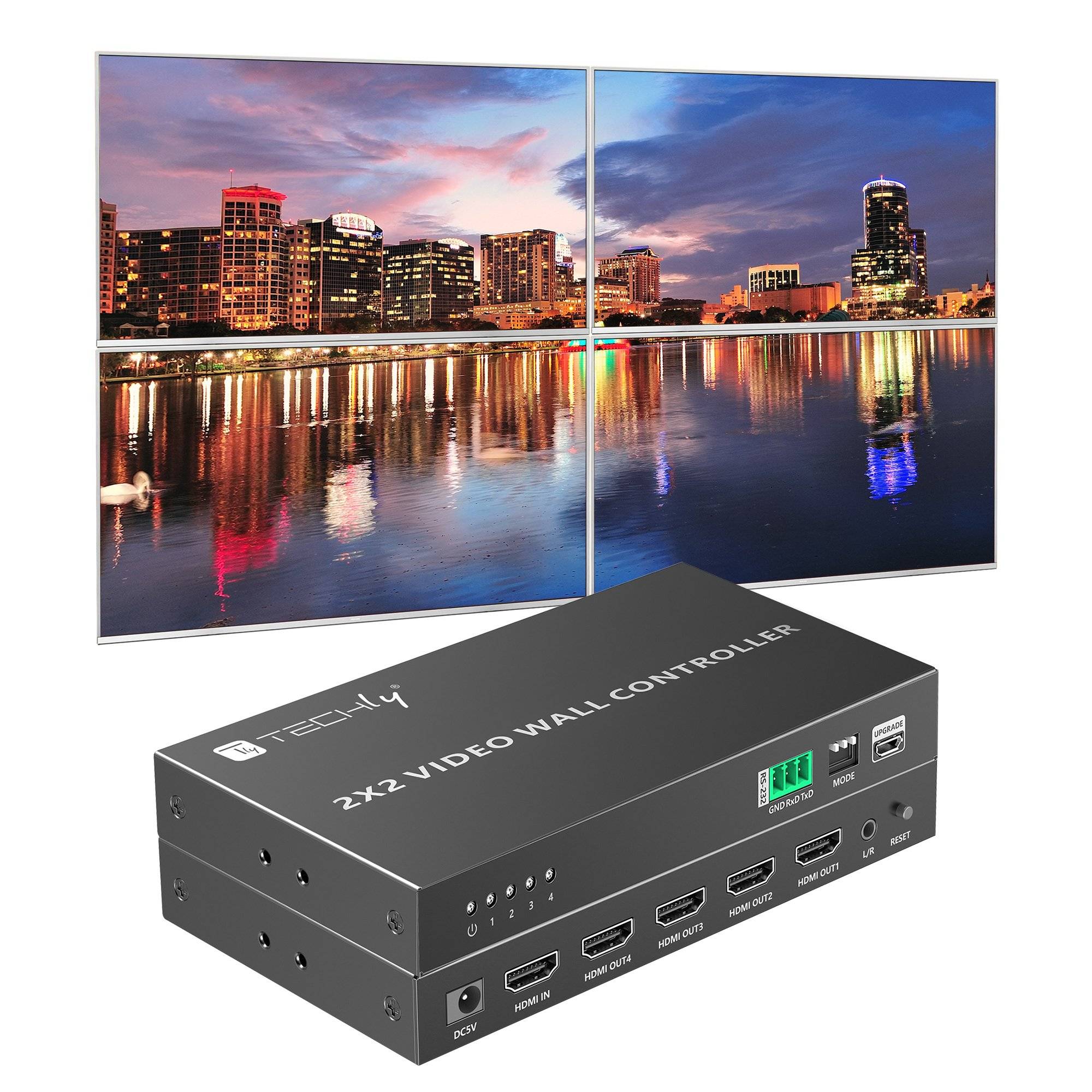 Controller per Video Wall 2x2 HDMI 4 Canali-0