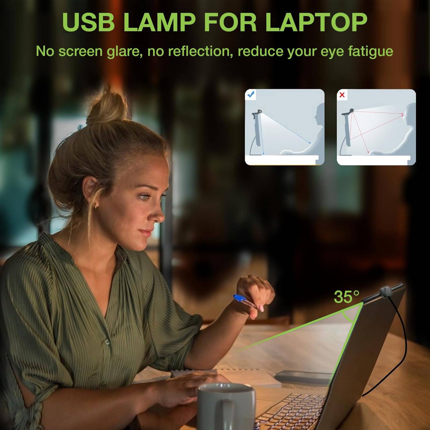 Barra Luminosa per Monitor 66 LED Luce di Lettura USB-C™ con Regolazione Temperatura Colore e Dimmer-2