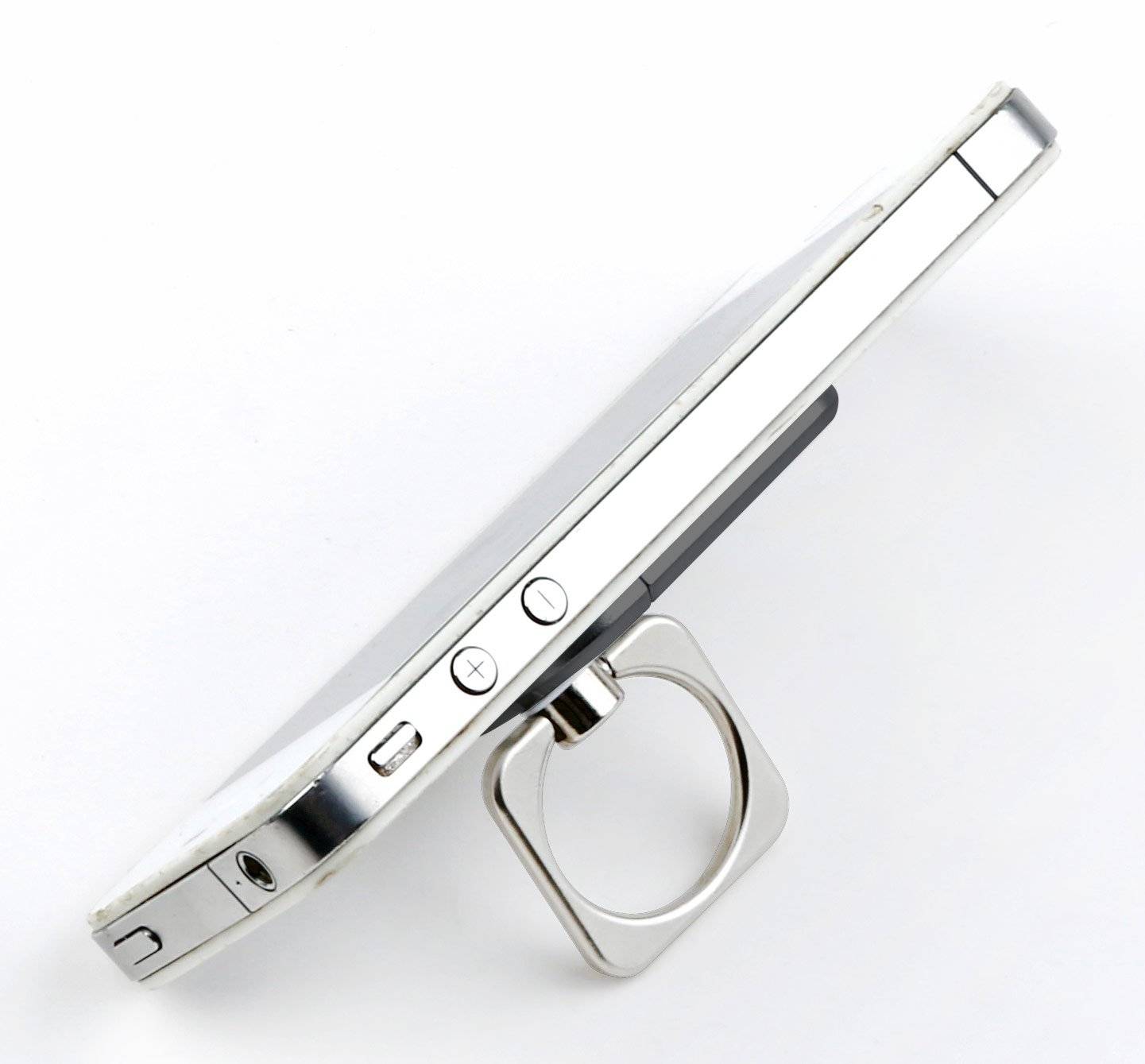 Anello e Supporto per Smartphone Nero-4