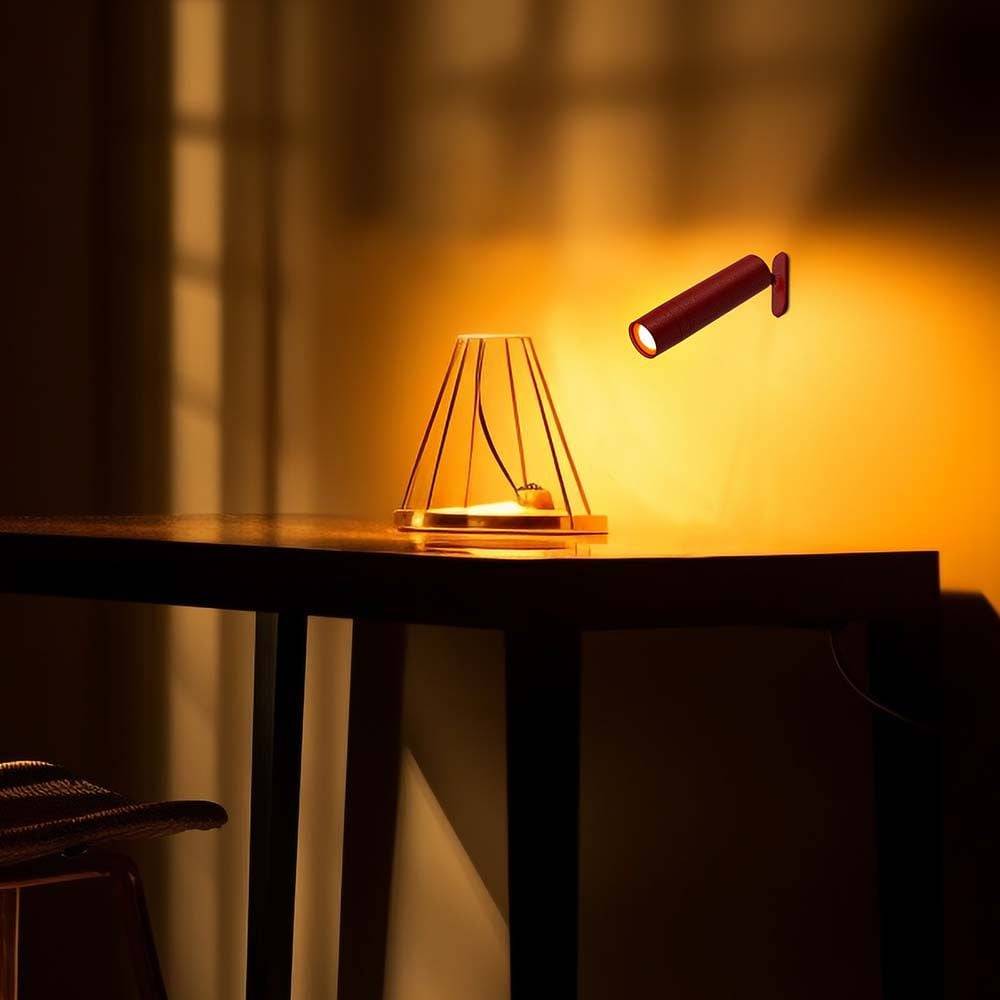 V-TAC Lampada LED da Tavolo Magnetica 3W Rosso Ricaricabile, Dimmerabile 4000K-2
