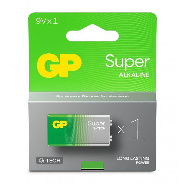 Blister 1 Batteria 9V Super Alcalina 9V: 1604A/6LF22-0