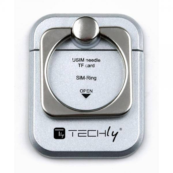 Anello e Supporto per Smartphone Silver-0