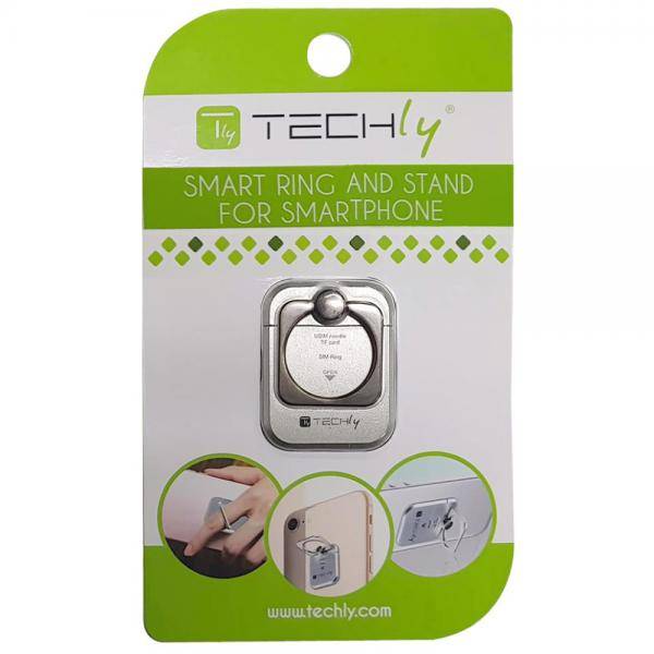 Anello e Supporto per Smartphone Silver-1