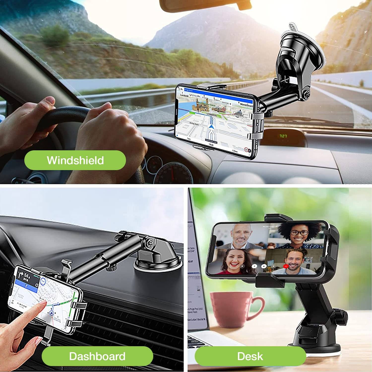Supporto Universale da Auto per Smartphone con Sistema a Gravità-4
