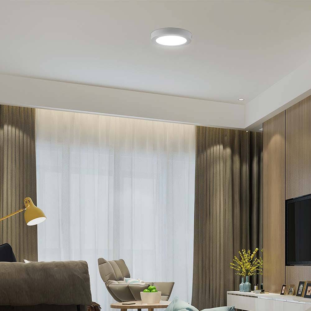 V-TAC Plafoniera LED Rotonda 6W Chip Samsung 3000K-2