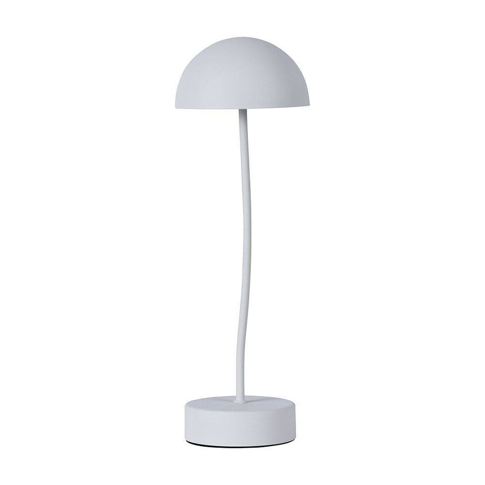 V-TAC Lampada LED da Tavolo 3W Colore Bianco ricaricabile con USB C Touch Dimmerabile 3000K-0