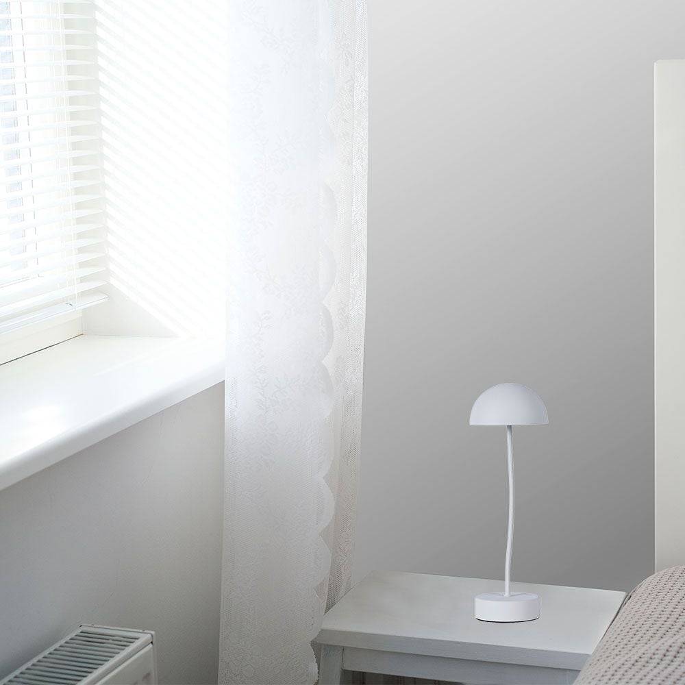 V-TAC Lampada LED da Tavolo 3W Colore Bianco ricaricabile con USB C Touch Dimmerabile 3000K-2