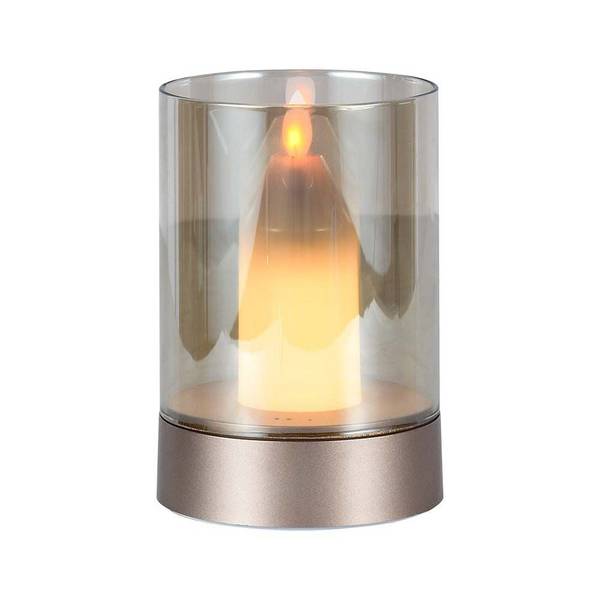 V-TAC Candela LED da Tavolo 2W Batteria 2400mAh Ricaricabile USB Oro 3000K