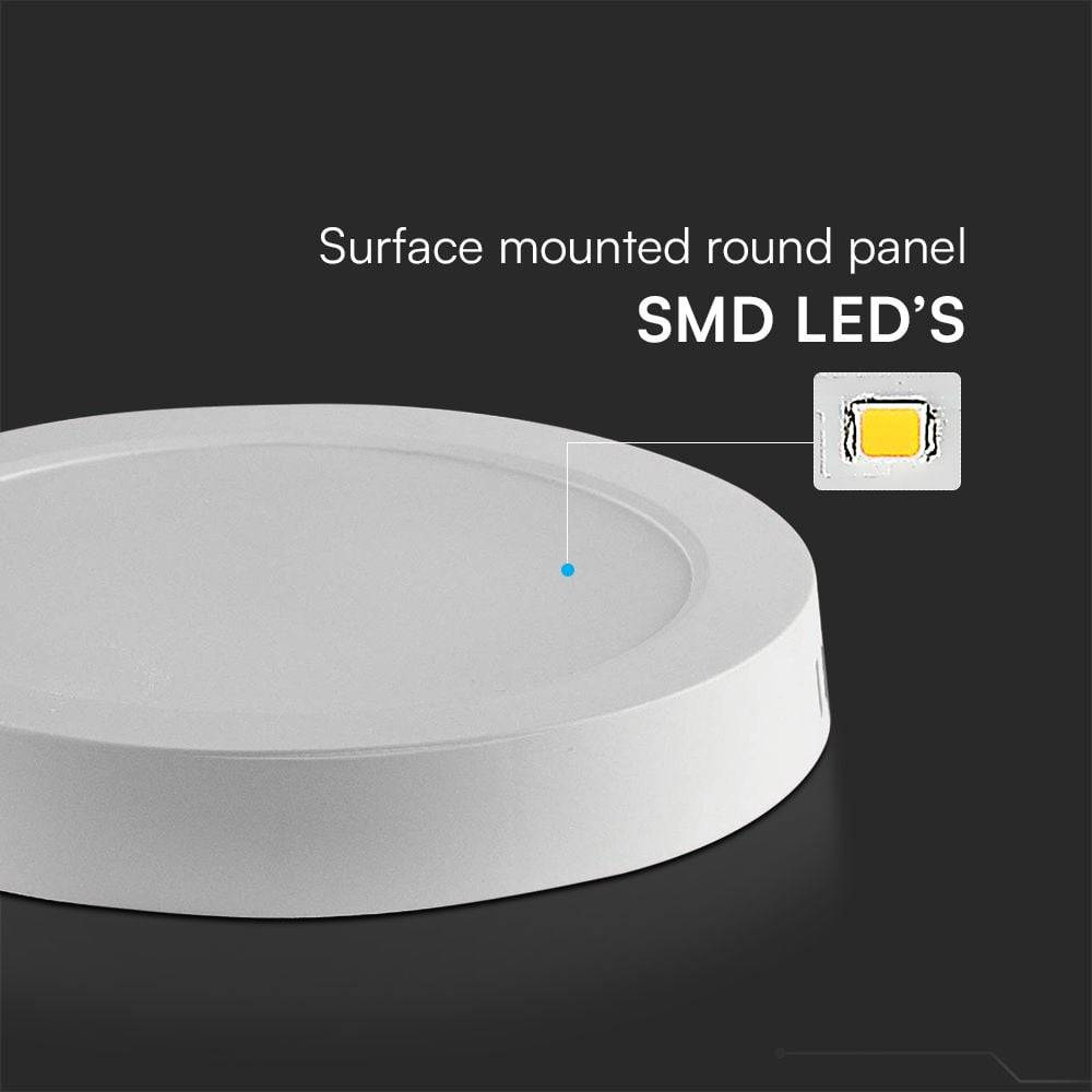 V-TAC Plafoniera LED Rotonda 6W Chip Samsung 4000K-4