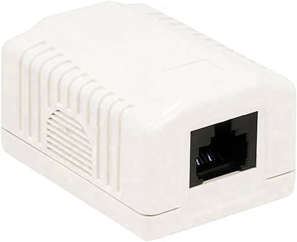 Presa a Muro con 1 Frutto RJ45 Cat.6 UTP Beige-1
