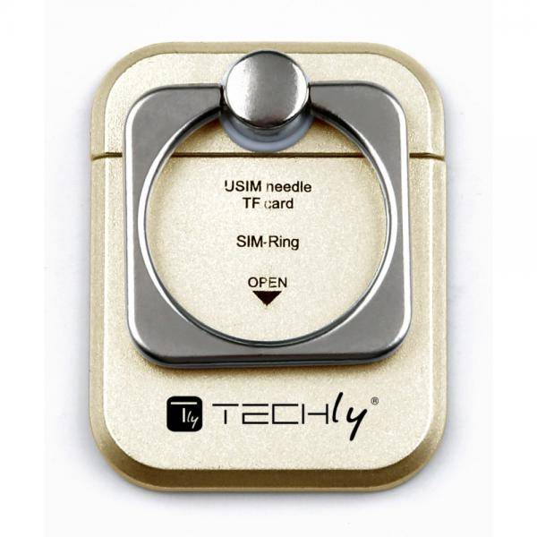 Anello e Supporto per Smartphone Oro-0