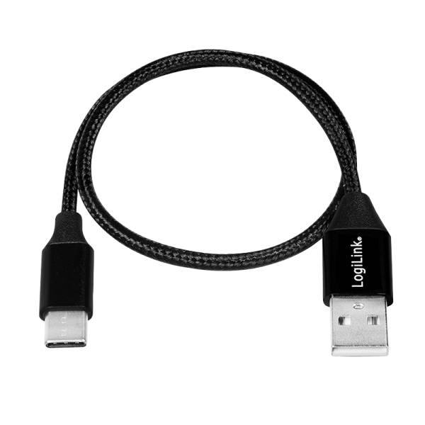 LogiLink CU0139 cavo USB USB 2.0 0,3 m USB A USB C Nero (CU0139)-1