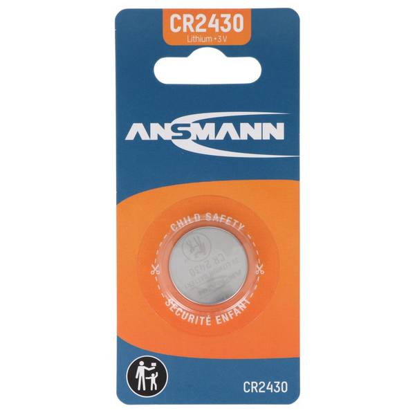 Pila a bottone al litio Ansmann CR2430, 3 Volt