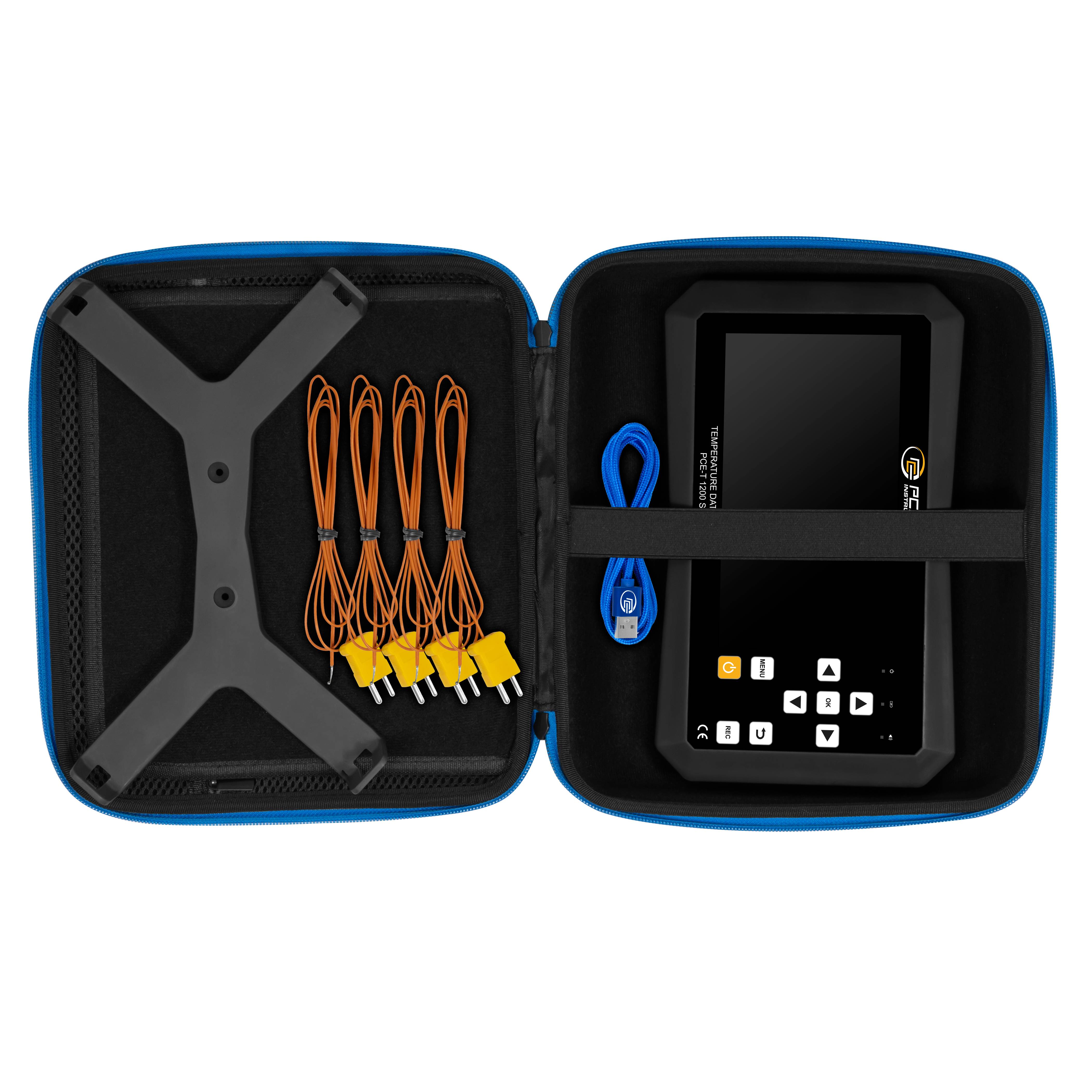 PCE Instruments PCE-T 1220 PCE-T 1220 Data logger temperatura Misura: Temperatura -200 fino a 1800 °C-6