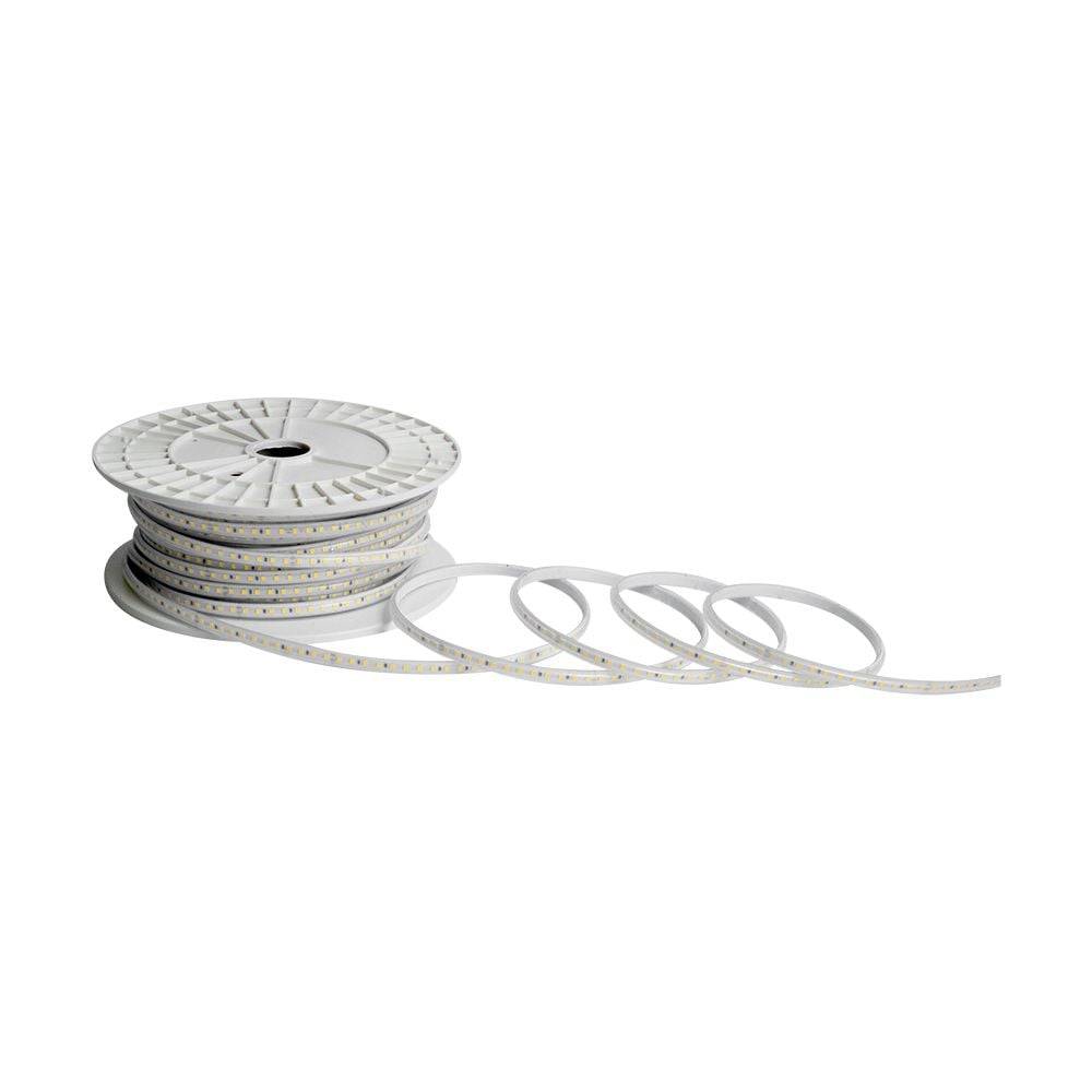V-TAC Strip LED 220V SMD2025 12.5W/m 5m 286 LED/m effetto COB con Spina 3000K IP65 10mm-3