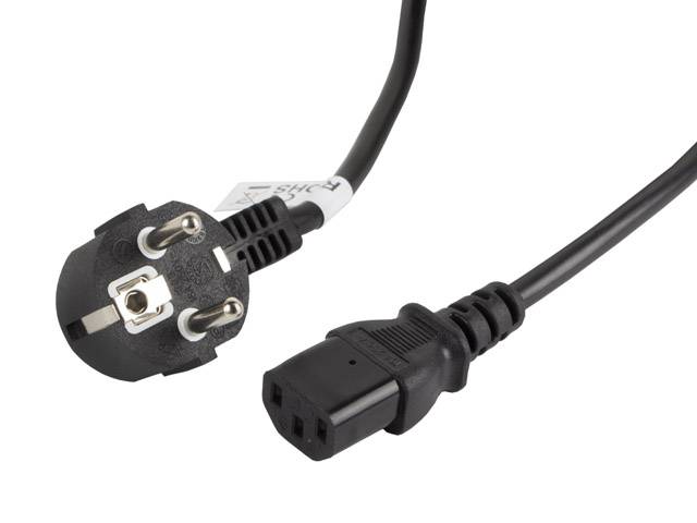 Lanberg CA-C13C-11CC-0030-BK Stromkabel Schwarz 3 m C13-Koppler CEE7/7 (CA-C13C-11CC-0030-BK)-0