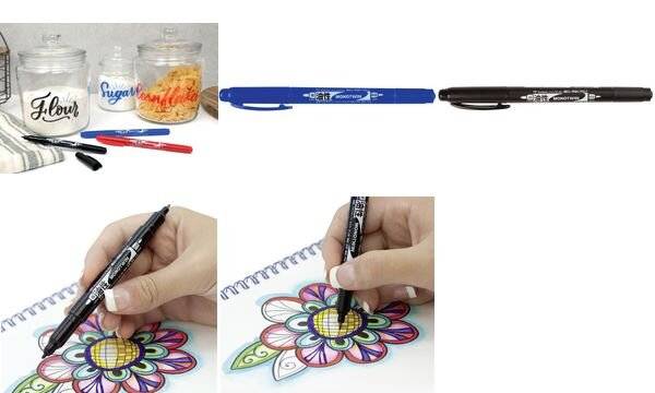 Set di pennarelli indelebili Tombow 0,4 - 0,8 mm neri-2