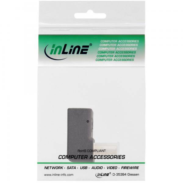InLine DisplayPort Adapter - DisplayPort Stecker / Buchse - nach unten gewinkelt-3