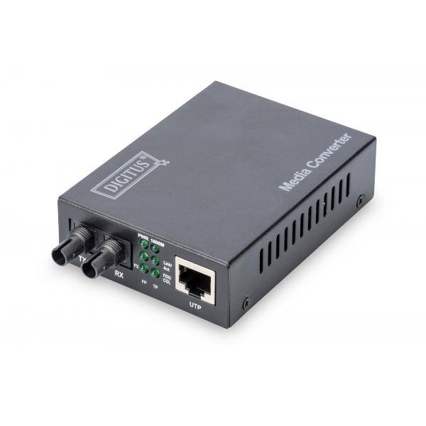 DIGITUS Gigabit Medienkonverter, RJ45 / ST-0