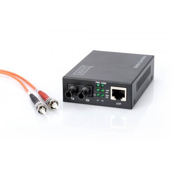 DIGITUS Gigabit Medienkonverter, RJ45 / ST-2