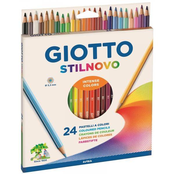 GIOTTO STILNOVO PASTELLO 3.3 mm COLORI ASSORTITI CONF 24 Pz.-0