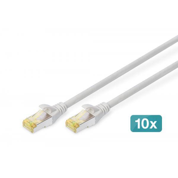 DIGITUS CAT 6A S/FTP Patchkabel, 10 Stück-1