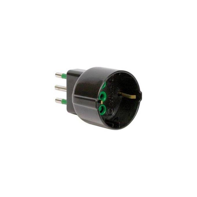 Fme.adattatore Schuko Nera 10a 82121-0