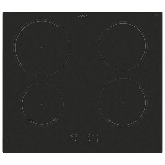Candy CI642C-E1 Idea - Piano cottura induzione, 59 cm, 4 zone, funzione Booster, Power Management, controlli touch, Nero-0