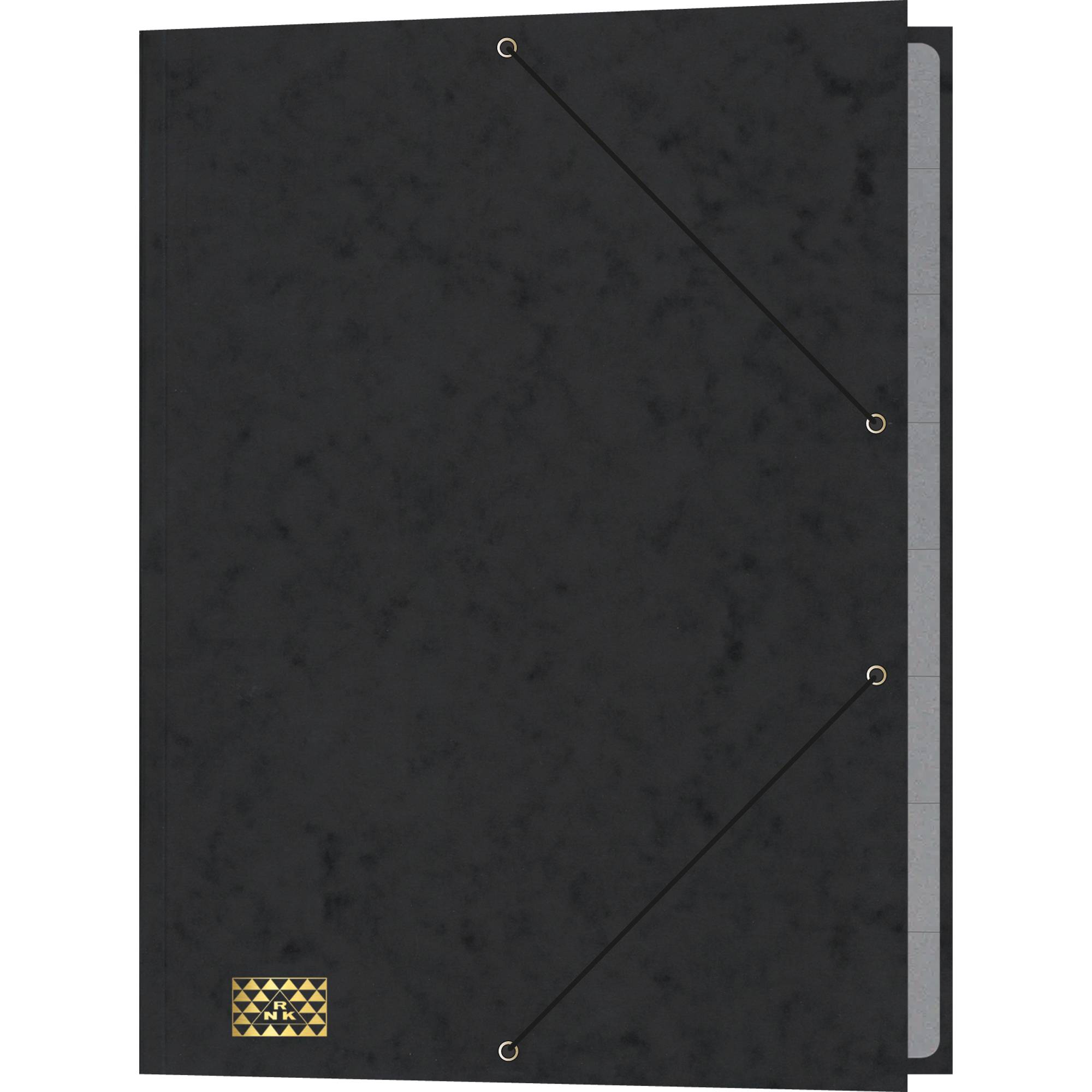 Cartella organizzativa RNK-Verlag Cartella elastica RNK misura 9 scomparti DIN A4 9 pieghe nero