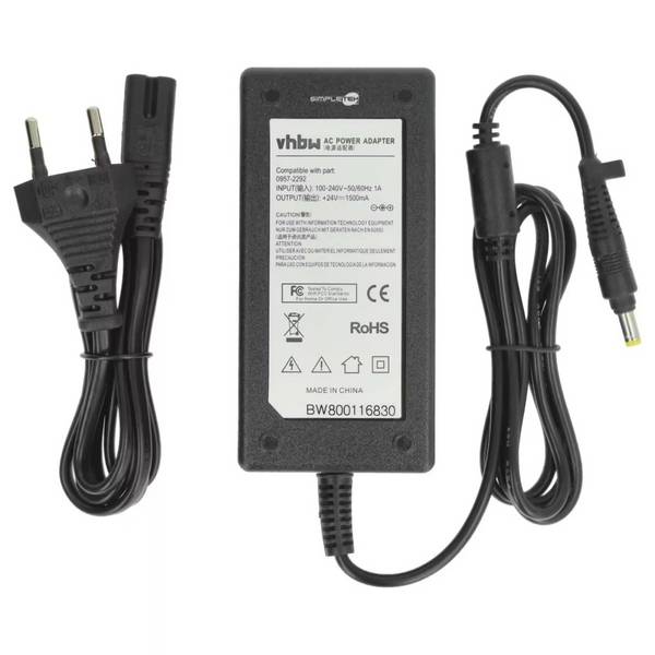 Alimentatore Compatibile Con Hp 0957-2292 24v 1,5a Scanner 4.8mm 1.7mm