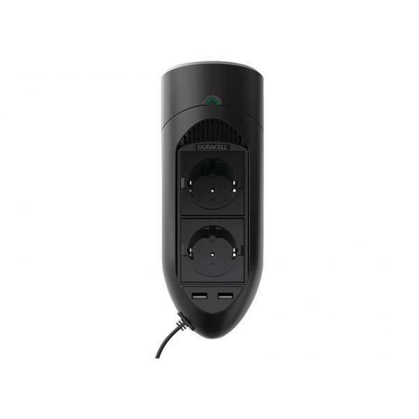 Duracell DRINV15-EU adattatore e invertitore Interno 175 W Nero (Duracell 175W Twin EU Socket Inverter)-2