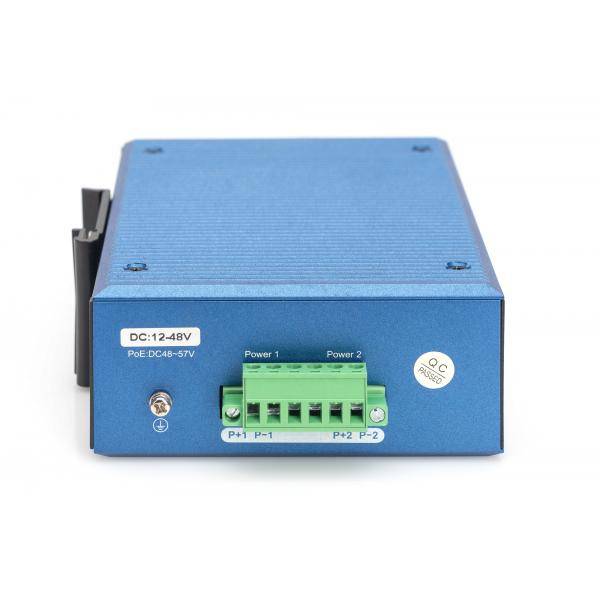 DIGITUS Switch 8+2 -Port Fast Ethernet PoE C/APC Stecker 5-2