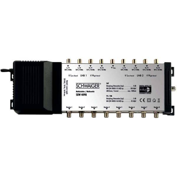 Schwaiger SEW4098531 9inputs 8outputs multinterruttore satellitare-0