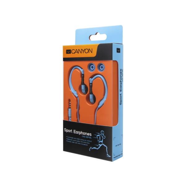 Canyon CNS-SEP1BL cuffia e auricolare Cablato In-ear Sport Blu (Canyon Sport Earphones Blue)-2