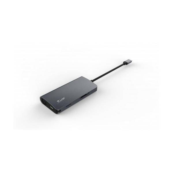 MINIDOCK LMP USB-C 8PORTE SPACEGRAY HDMI-RJ45-SD-MICRO SD-3 USB-1 USB-C-0