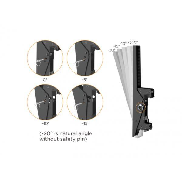 Equip Supporto Soffitto 3 Schermi 45-50'' VESA 600x400 Inclinabile TV Monitor-2
