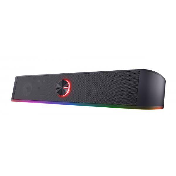 SOUNDBAR TRUST GXT619 THORNE 12W ILLUMINATA RGB LED REGOLABILE ALTOPARLANTI STEREO USB BLACK-0