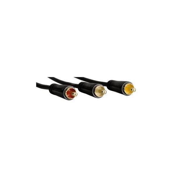 Hama 1.5m Scart - 3 RCA 1,5 m SCART [21-pin] 3 x RCA Nero (Hama videokabel - 1.5 m)-1
