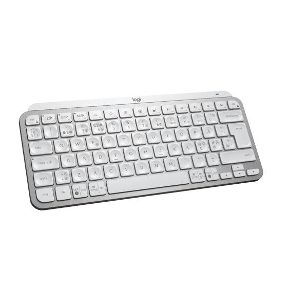 Logitech MX Keys Mini tastiera RF senza fili + Bluetooth QWERTY Nordic Alluminio, Bianco-3