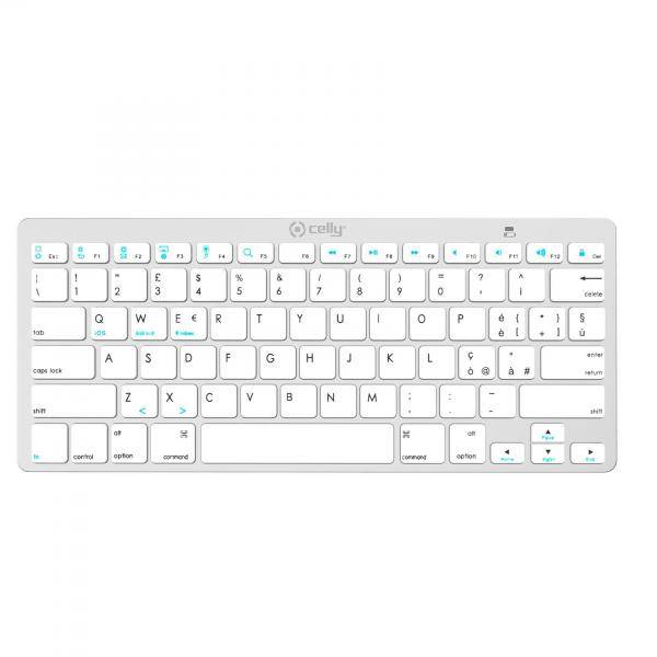 CELLY SW KEYBOARD WIRELESS SILVER-0