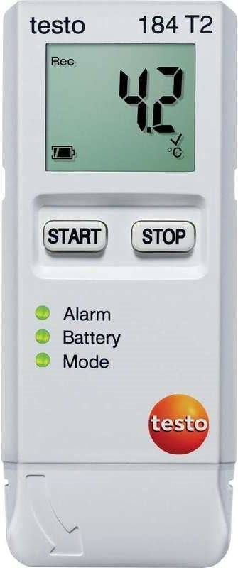 TESTO 184 T2 Temperatur-Datenlogger, Messschreiber, 40000 Messwerte, - 35 ... + 70 ° C, 0.1 ° C (0572 1842)-0