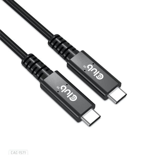 CLUB3D USB4 TYPE C GEN 3X2 BI DIRECTIONAL CABLE 40GBPS 8K60HZ 100W POWERDELIVERY M/M-3