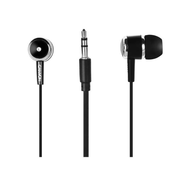Canyon NE-CEP01B Cuffie Cablato In-ear Nero (Canyon Essential EarphonePlastic Housing 3.5mm Plug BLACK)-1