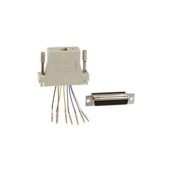 CONNETTORE MODULARE 25 POLI FEMMINA - 8 POLI - RJ45