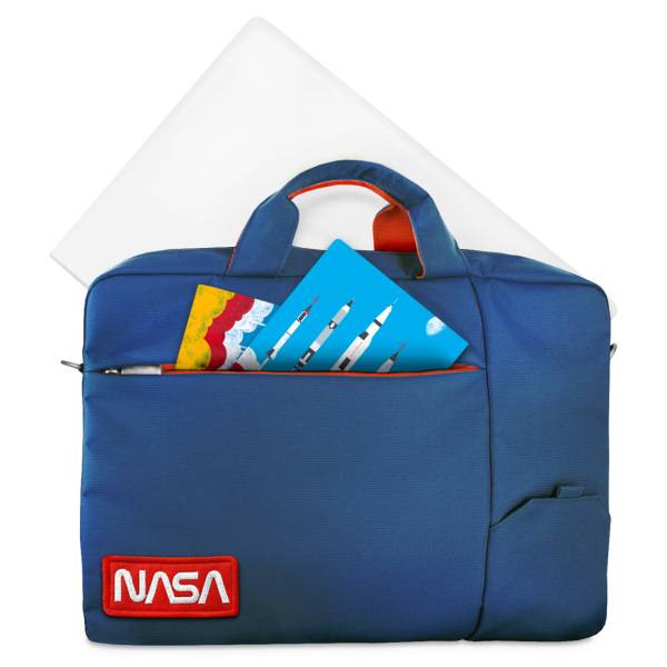 Atlantis Notebook Bag The Moon Project NASA Worm Borsa per Notebook 15.6'' Blu-2