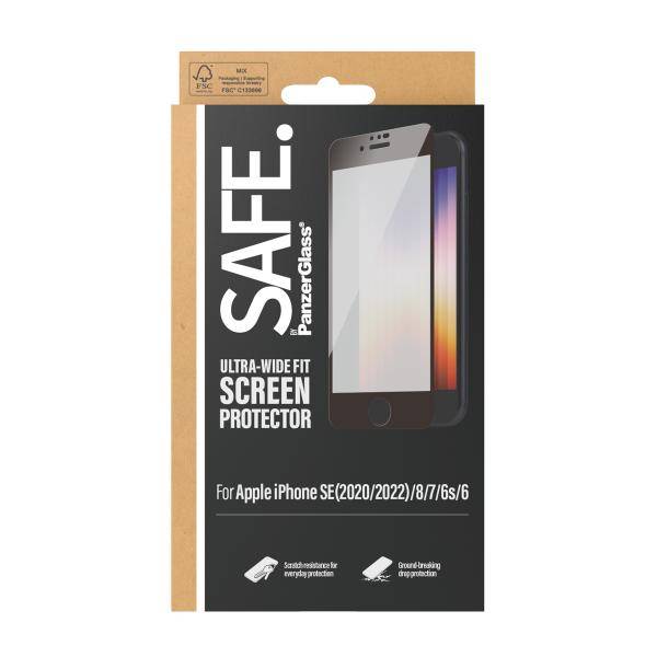 PanzerGlass SICURO. by PanzerGlass - Proteggi schermo per cellulare - vetro - colore cornice nero - per Apple iPhone 6,-2