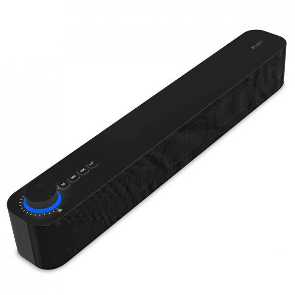 ATLANTIS P003-C0820-B MINI SOUNDBAR BLUETOOTH 5.3 20 W JACK 3,5mm TWS BATTERIA 2400mAh RADIO USB MICROSD NERO-2