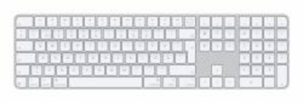 Apple Magic tastiera Universale USB + Bluetooth QWERTY Svedese Bianco (MAGIC KEYBOARD NUMERIC - SWEDISH WHITE) - Version