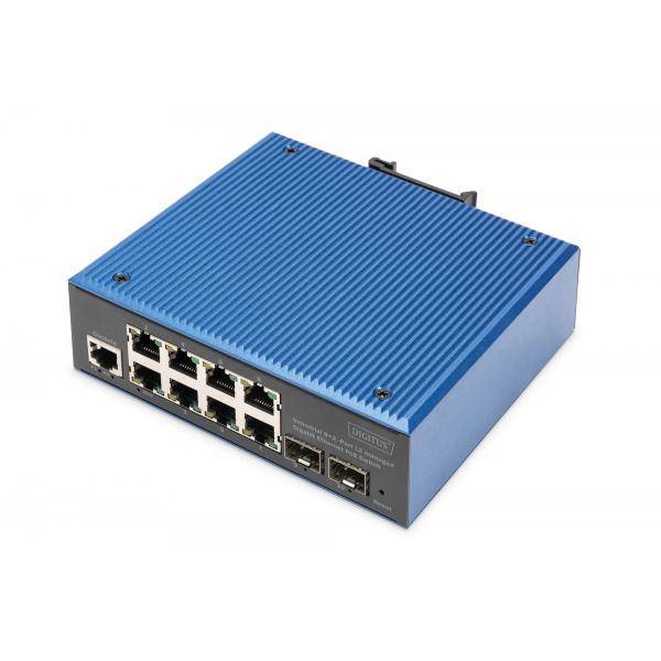 DIGITUS Switch 8+2-Port L2 managed Gigabit Ethernet PoE-0
